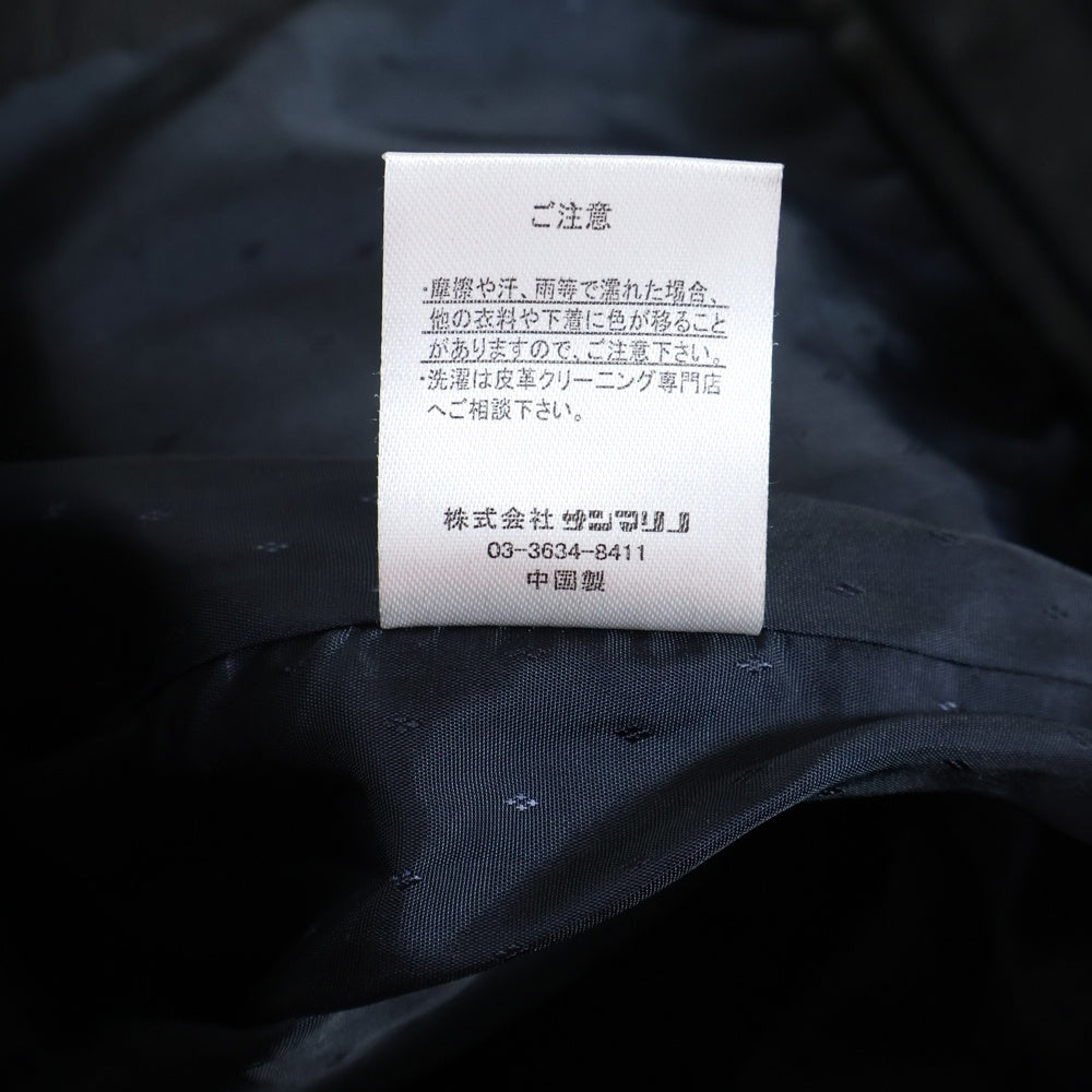 NAVAL(ナバル) シングルライダース レザージャケット ブラック SP-7778006