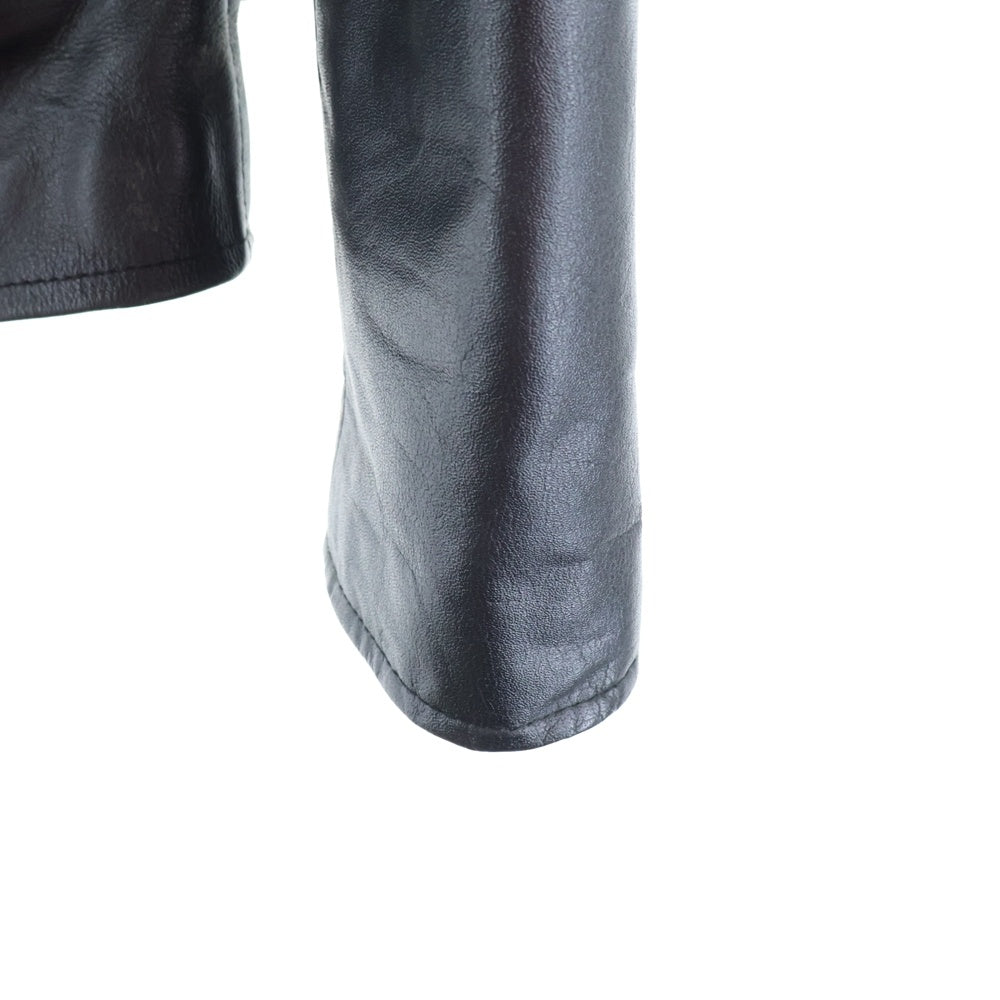 HORN WORKS(ホーンワークス) ネックストラップ シングル ライダース バッファロー レザージャケット ブラック