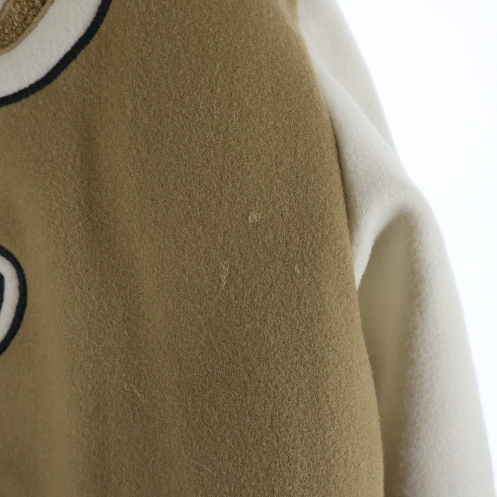 BARROW(バロウ) パッチデザイン スタジアム バーシティジャケット スタジャン ブラウン F3BWUABO020