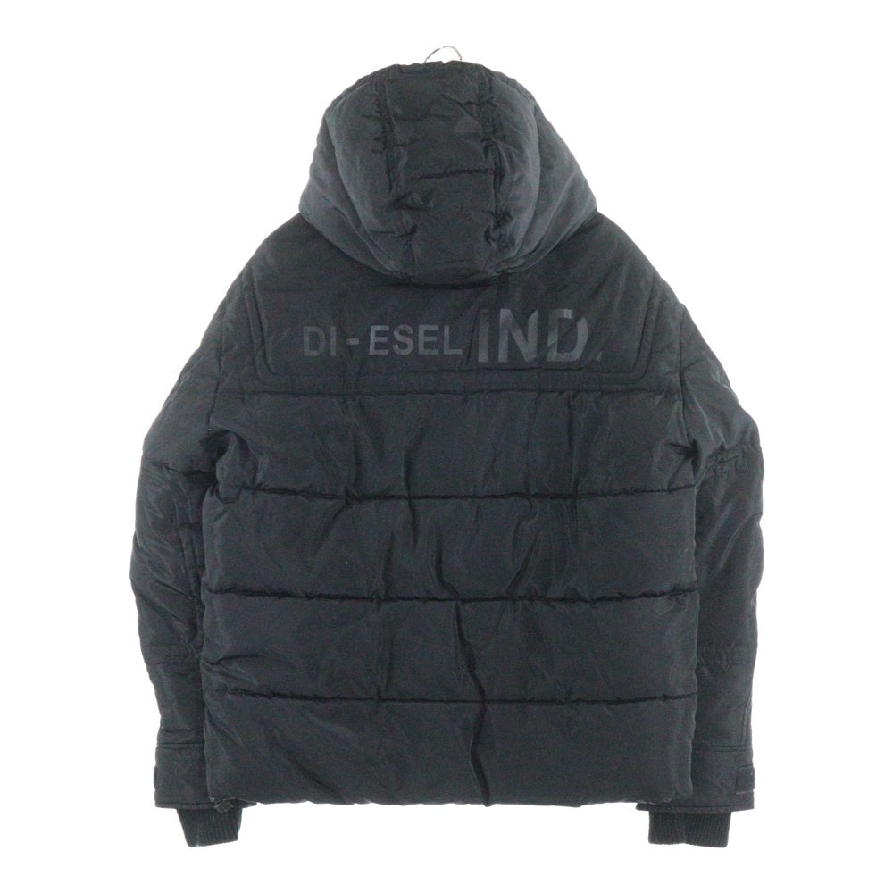 DIESEL(ディーゼル) W-RUSSELL-PAD JACKET ラッセル パデッド フーデッド ダウンジャケット ブラック A08863
