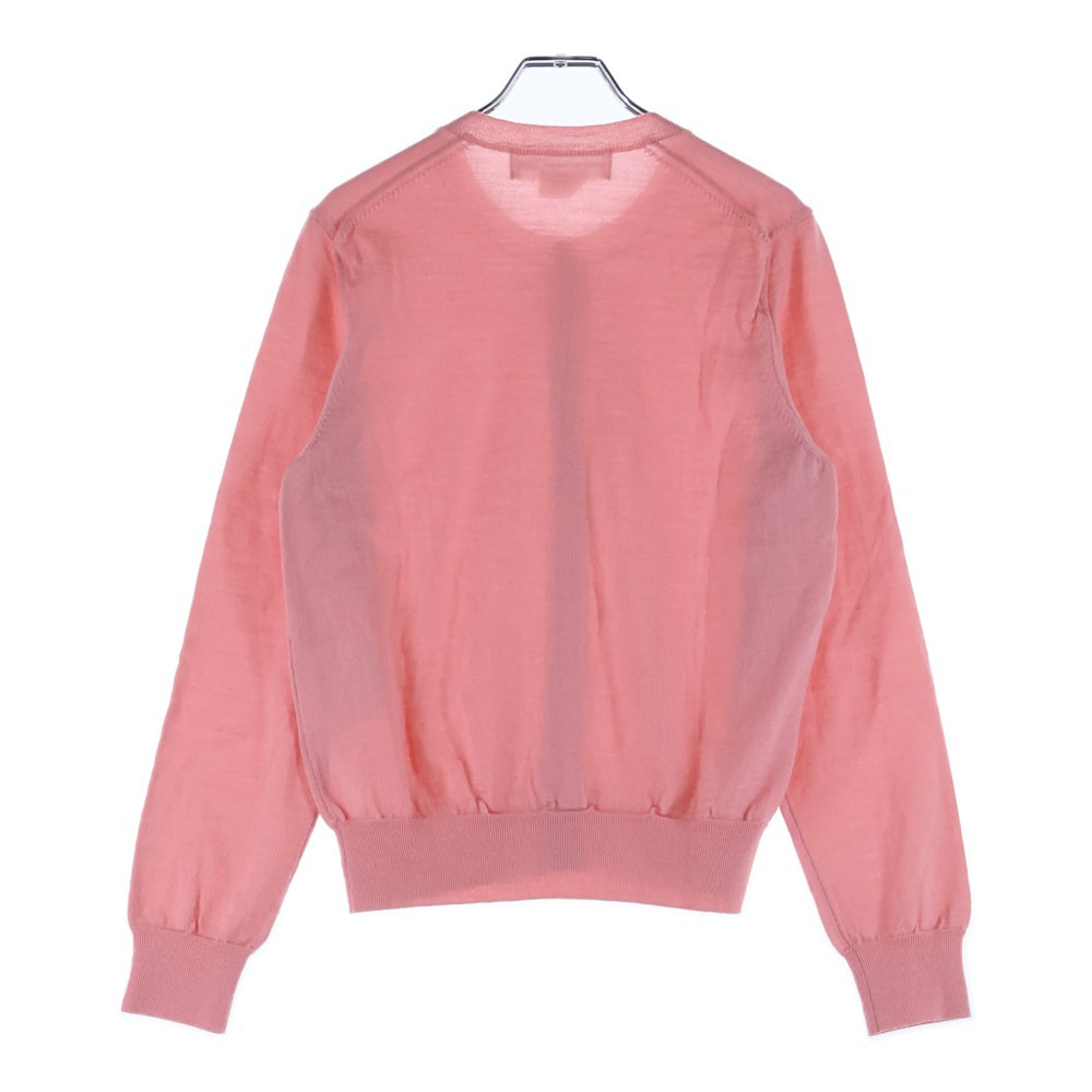 COMME DES GARCONS GIRL(コムデギャルソンガール) 21SS ウール クルーネックカーディガン ピンク レディース NG-N002