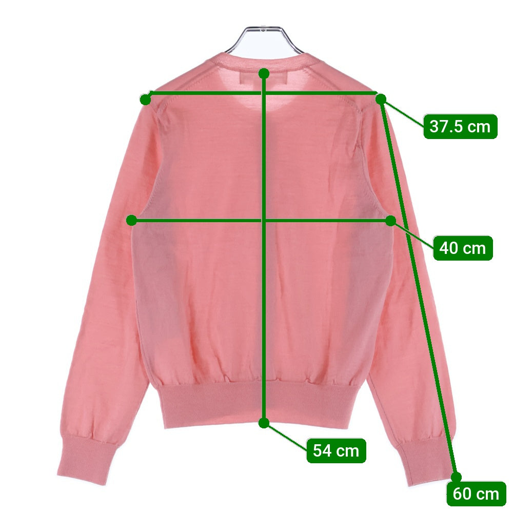 COMME DES GARCONS GIRL(コムデギャルソンガール) 21SS ウール クルーネックカーディガン ピンク レディース NG-N002