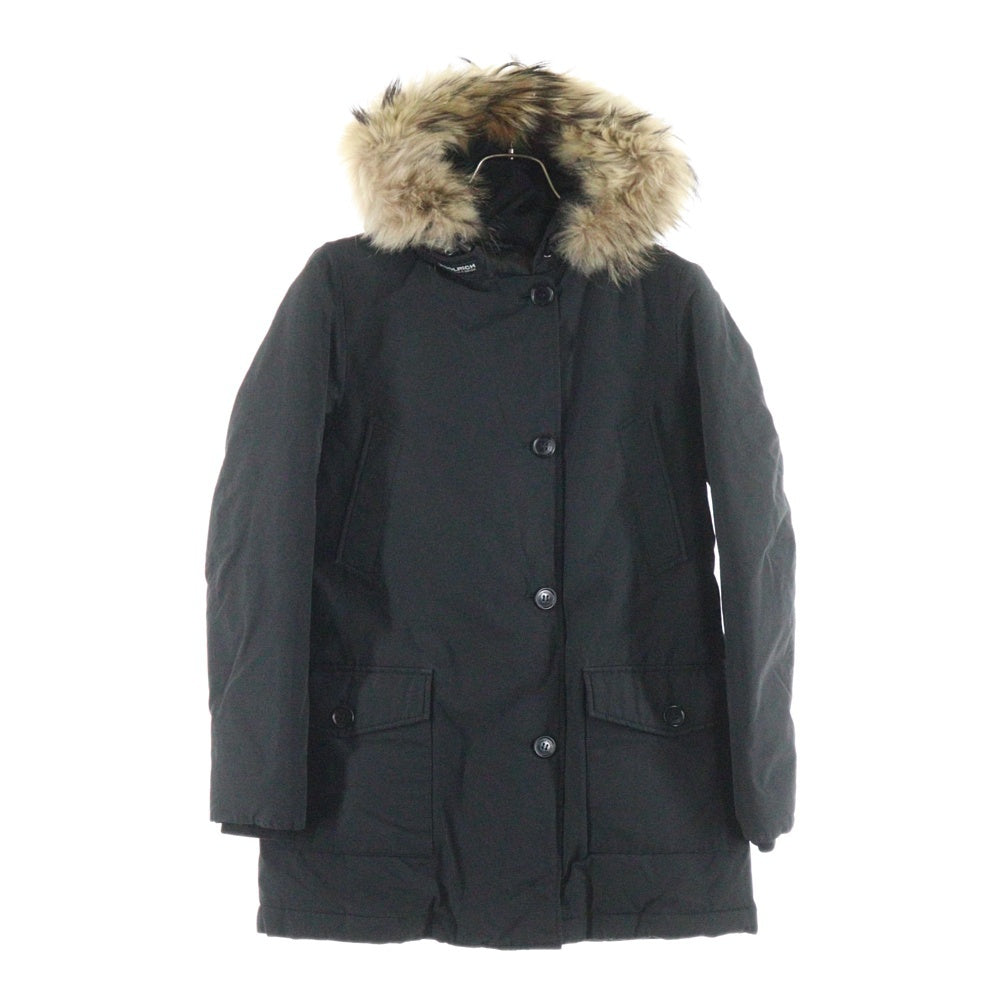 WOOLRICH(ウールリッチ) ARCTIC PARKA アークティック マルチポケット ファー付き ジップアップ ダウンジャケット ブラック レディース QC-008851