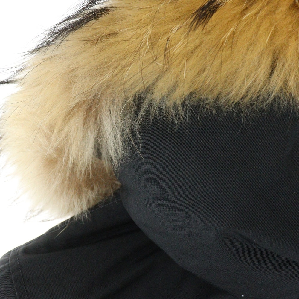 WOOLRICH(ウールリッチ) ARCTIC PARKA アークティック マルチポケット ファー付き ジップアップ ダウンジャケット ブラック レディース QC-008851