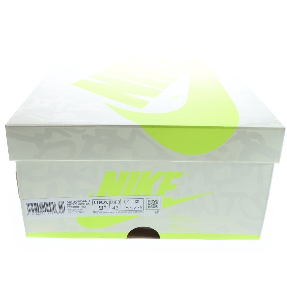 NIKE(ナイキ) AIR JORDAN 1 HIGH OG VOLT VISIONAIRE エアジョーダン 1 ボルト ヴィジョネア ハイカットスニーカー イエロー/ホワイト US9.5/27.5cm 555088-702