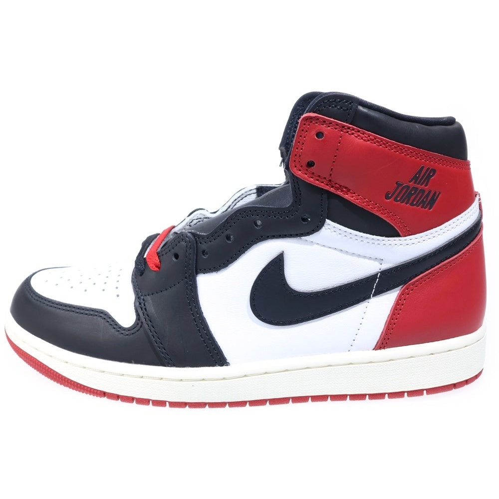NIKE(ナイキ) AIR JORDAN 1 RETRO HIGH OG BLACK TOE REIMAGINED エアジョーダン1 レトロ OG ブラックトゥリイマジンド ハイカットスニーカー US9/27cm DZ5485-106