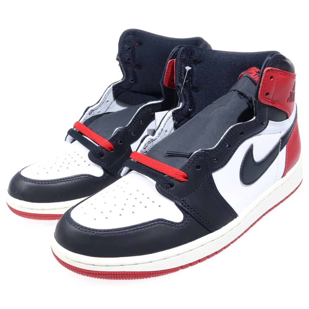 NIKE(ナイキ) AIR JORDAN 1 RETRO HIGH OG BLACK TOE REIMAGINED エアジョーダン1 レトロ OG ブラックトゥリイマジンド ハイカットスニーカー US9/27cm DZ5485-106
