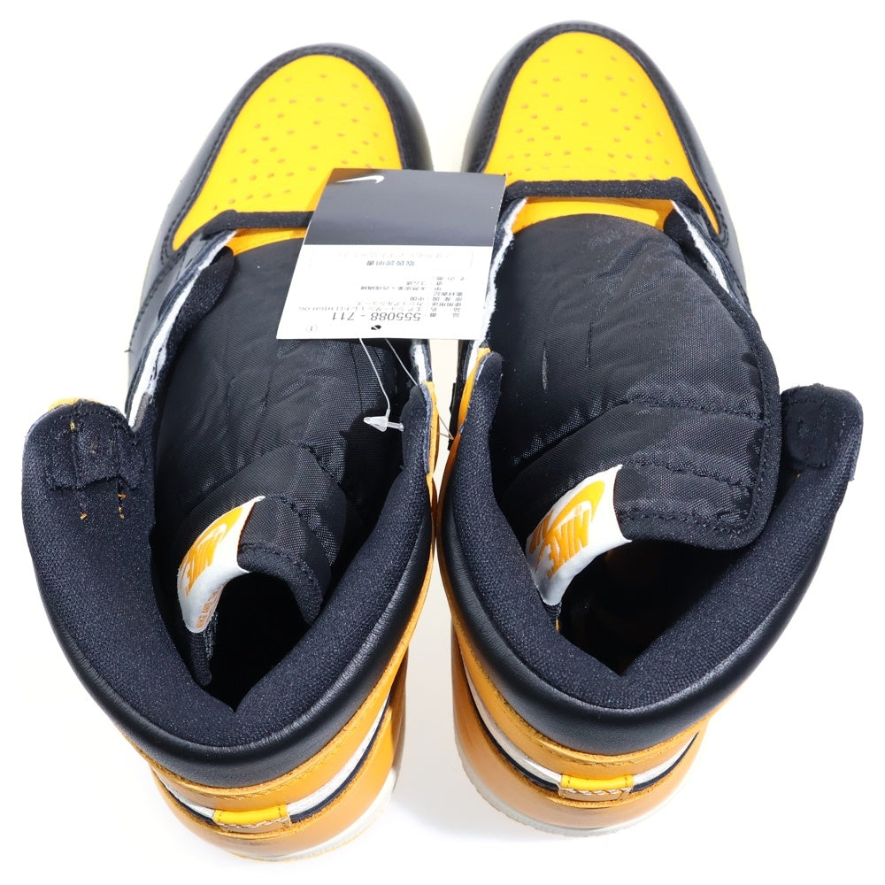 NIKE(ナイキ) AIR JORDAN 1 RETRO HIGH OG TAXI エアジョーダン 1 レトロ タクシー ハイカットスニーカー イエロー/ブラック US8/26cm 555088-711