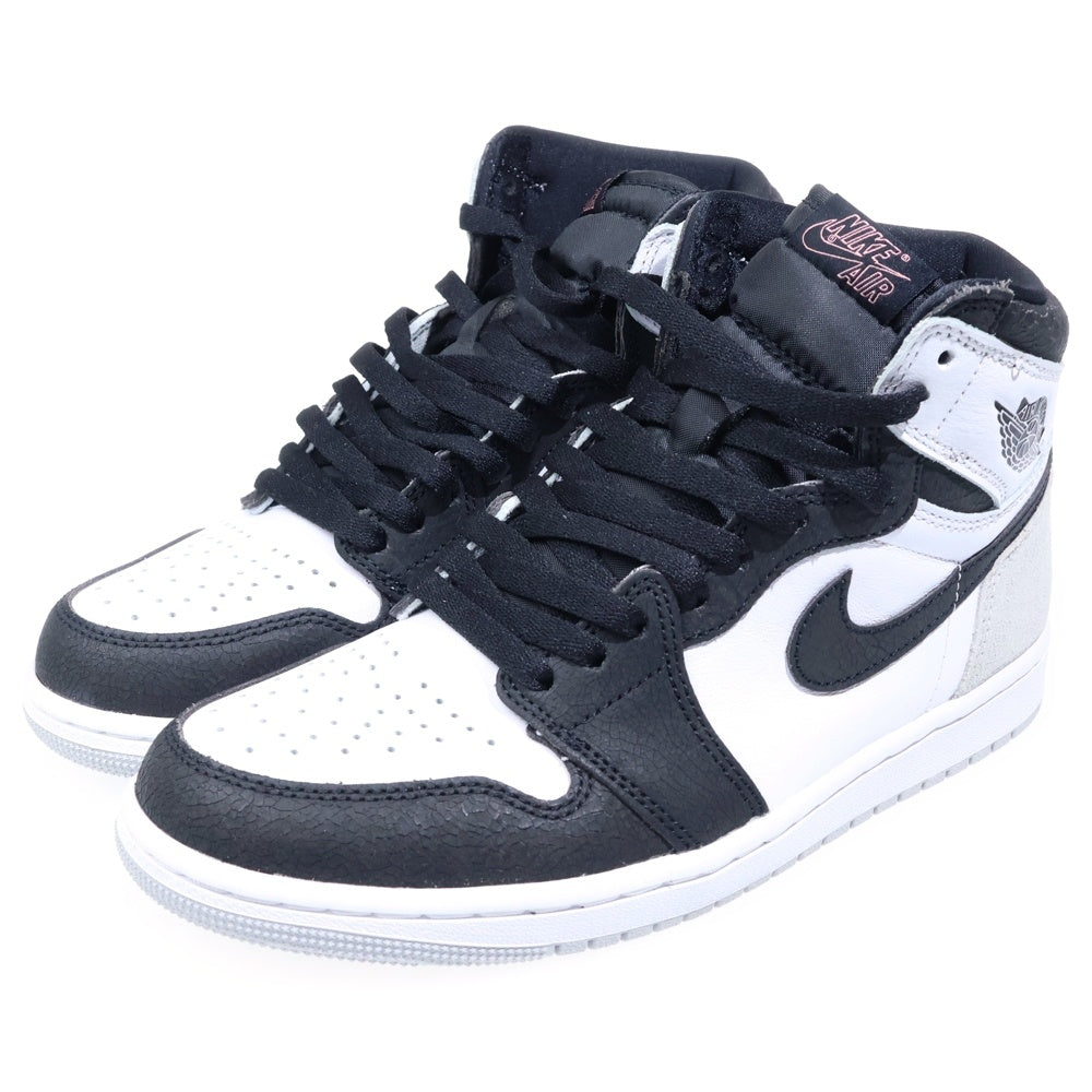 NIKE(ナイキ) AIR JORDAN 1 HIGH OG BLEACHED CORAL エアジョーダン 1 ブリーチドコーラル ハイカットスニーカー グレー/ホワイト/ブラック US8/26cm 555088-108
