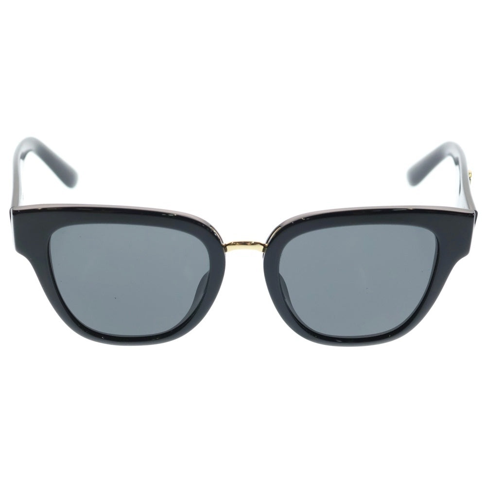 DOLCE & GABBANA(ドルチェアンドガッバーナ) DGロゴ ウェリントン アジアンフィット カラーレンズサングラス メガネ 眼鏡 ブラック/ゴールド DG4437-F レディース