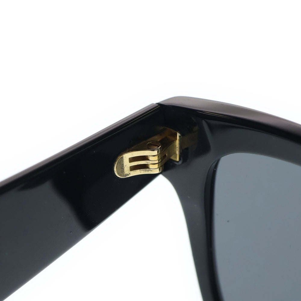 DOLCE & GABBANA(ドルチェアンドガッバーナ) DGロゴ ウェリントン アジアンフィット カラーレンズサングラス メガネ 眼鏡 ブラック/ゴールド DG4437-F レディース