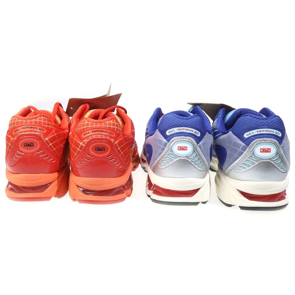 ASICS(アシックス) ×KITH ×MARVEL VS. CAPCOM GEL-KAYANO 10.1 DOUBLE BOX IRONMAN VS. MEGA MAN キス ゲルカヤノ ローカットスニーカー US10/28.0cm 1203B014/1203B015
