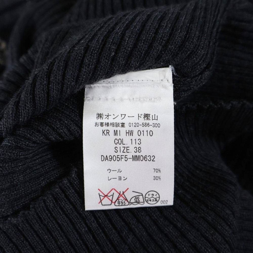 MISSONI(ミッソーニ) アーム切り替えVネックニットセーター ブラック レディース