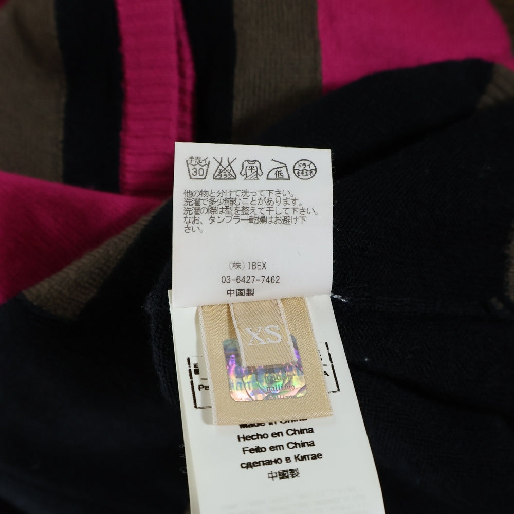 galliano(ガリアーノ) クルーネックニットカーディガン マルチ レディース