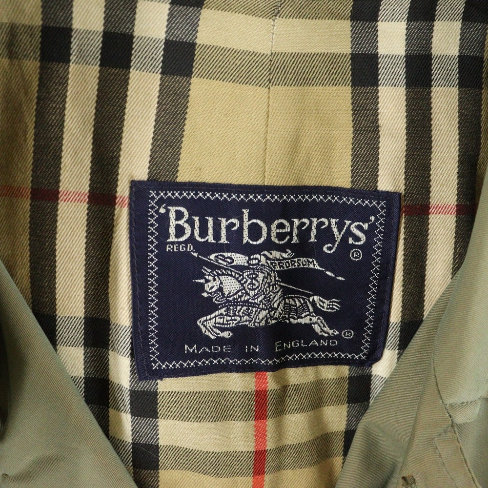BURBERRYS(バーバリーズ) 90S 裏地 ノヴァチェック ステンカラーコート カーキ