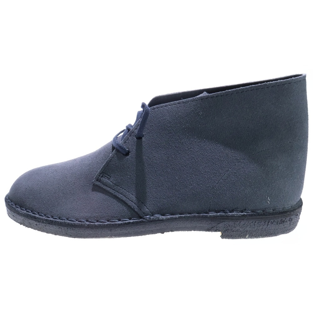 Clarks(クラークス) スウェードレザー レースアップ デザートブーツ ネイビー A114