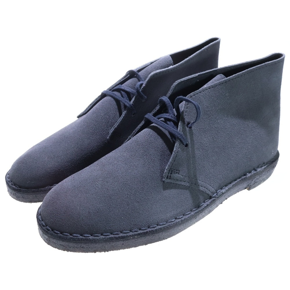 Clarks(クラークス) スウェードレザー レースアップ デザートブーツ ネイビー A114