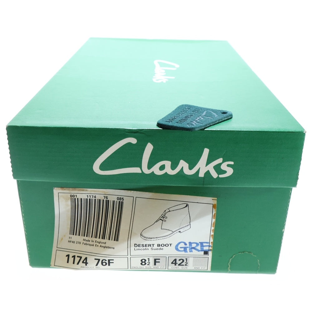 Clarks(クラークス) スウェードレザー レースアップ デザートブーツ グリーン 1174
