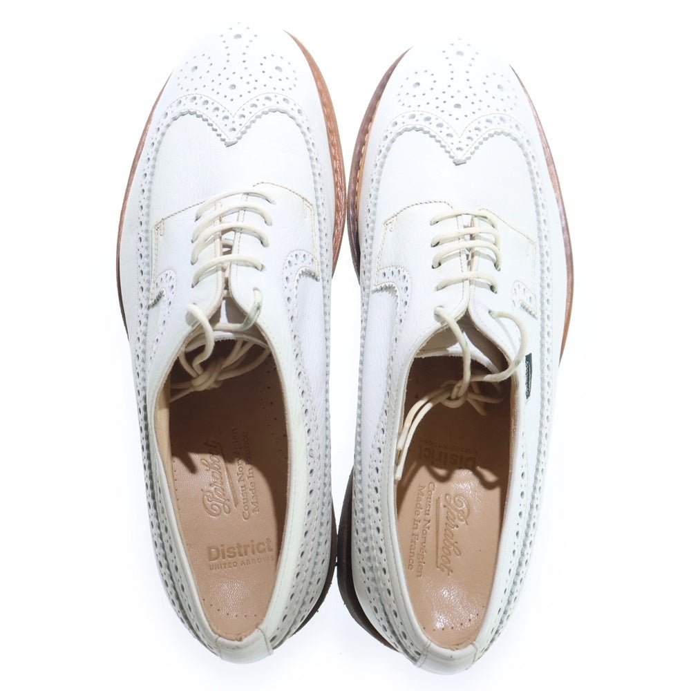 PARABOOT(パラブーツ) UNITED ARROWS別注 SEVRIER セヴィリエ ウィングチップ レザードレスシューズ ホワイト 851021