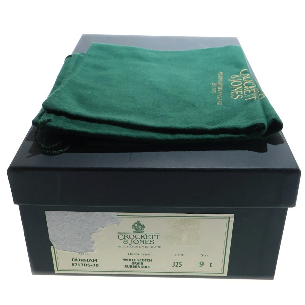 Crockett&Jones(クロケットアンドジョーンズ) DURHAM ダラム レースアップ レザードレスシューズ ホワイト 8717