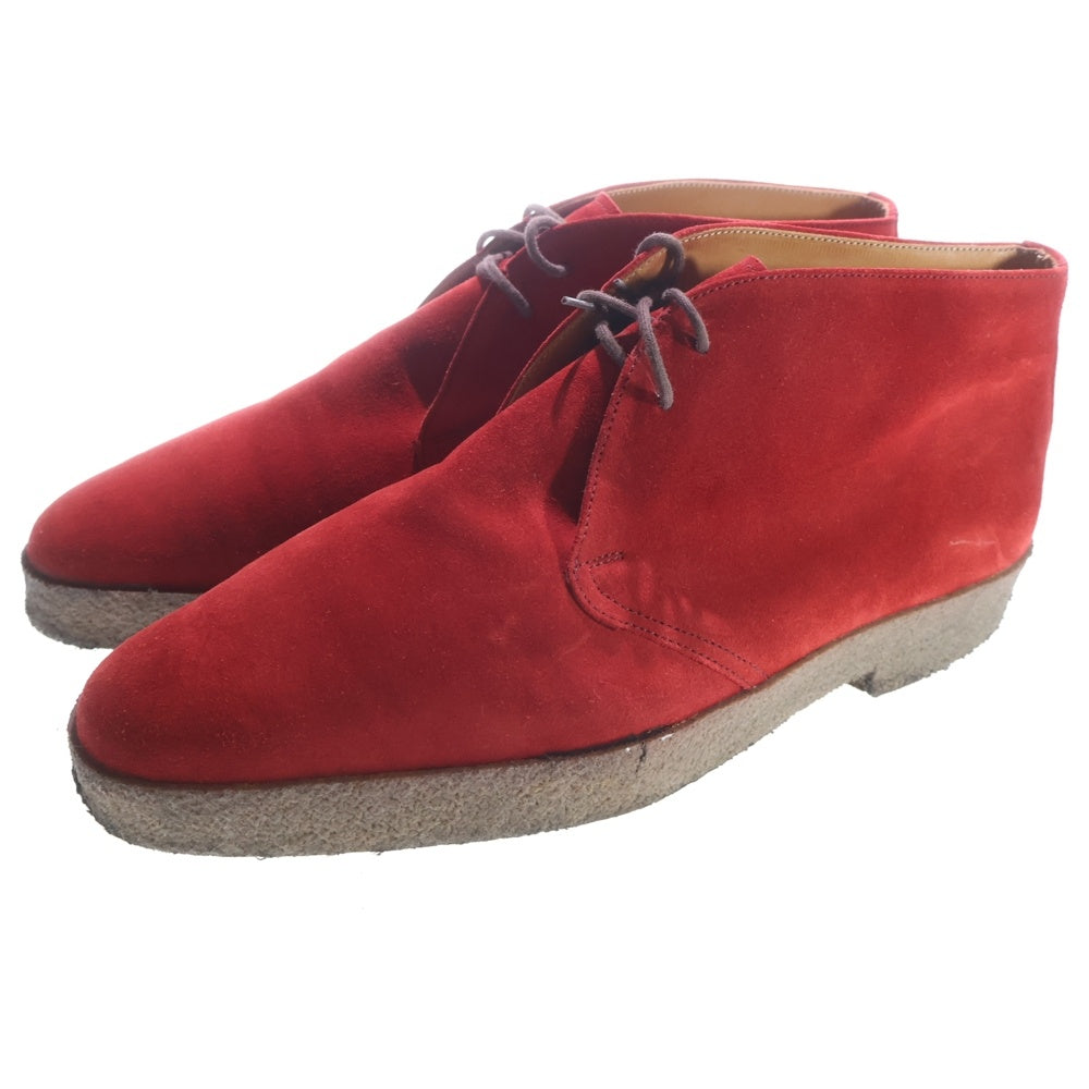 EDWARD GREEN(エドワードグリーン) MONZA モンザ スウェードレザー レースアップ チャッカブーツ レッド 98571