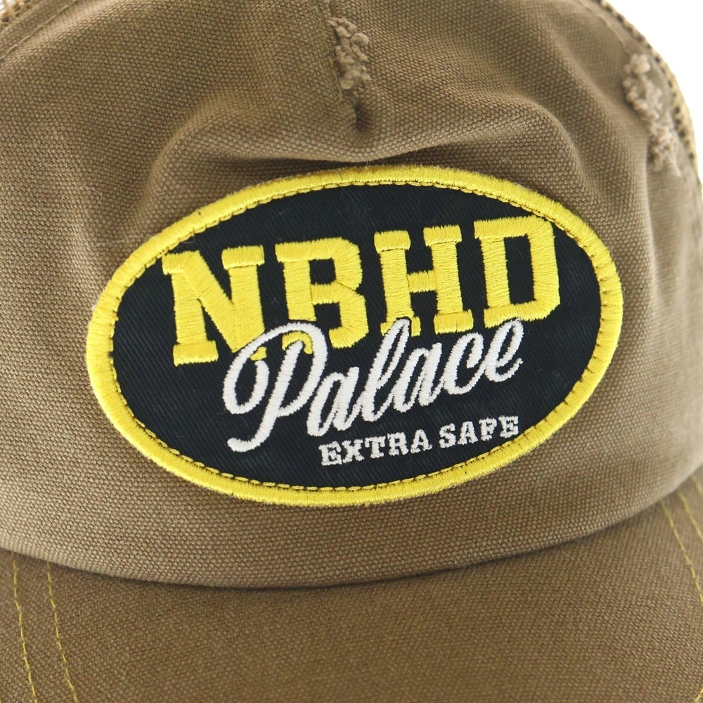 Palace Skateboards(パレススケートボーズ) x NEIGHBORHOOD Mesh Trucker Tan Canvas 2 パレス ネイバーフッド メッシュトラッカーキャップ ブラウン
