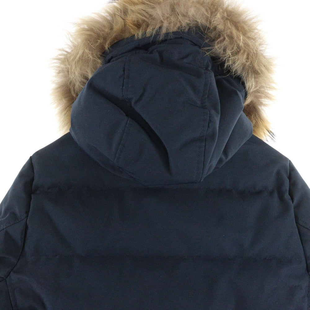 DANTON(ダントン) ファーフーデッド ジップアップダウンジャケット ネイビー 20A-FA-001