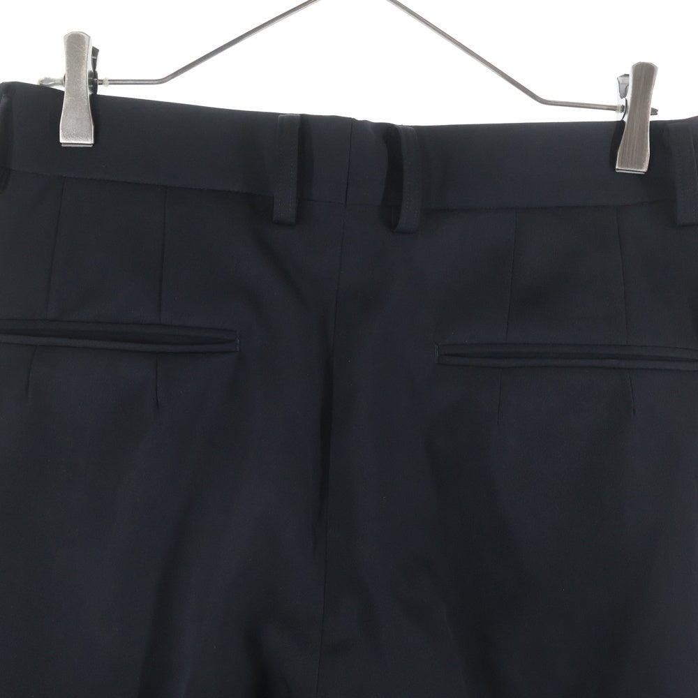 Stein(シュタイン) LONG WIDE TROUSERS ロングワイド マルチポケット ジップアップ スラックスパンツ ブラック ST.1422