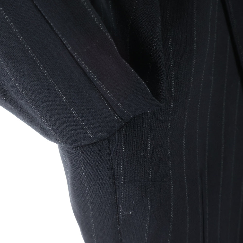 Jieda(ジエダ) 25AW WOOL TAILORED JACKET ウール ストライプ柄 テーラードジャケット ブラック JIE-25W-JK07