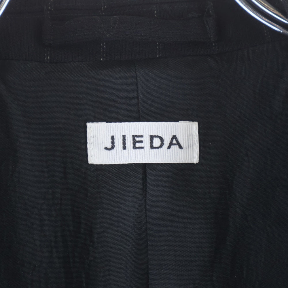 Jieda(ジエダ) 25AW WOOL TAILORED JACKET ウール ストライプ柄 テーラードジャケット ブラック JIE-25W-JK07