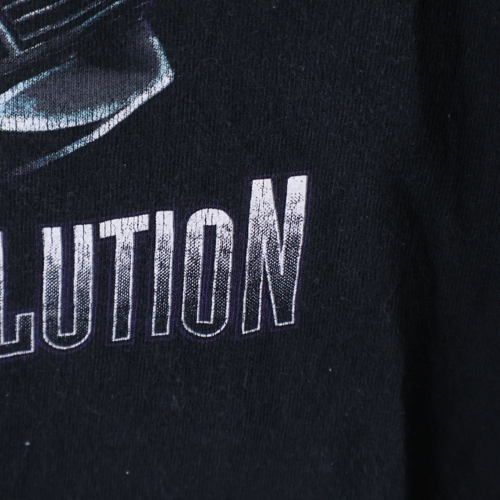 HARLEY DAVIDSON(ハーレーダビッドソン) 90S 両面ロゴプリントデザイン クルーネック カットソー 半袖Tシャツ ブラック