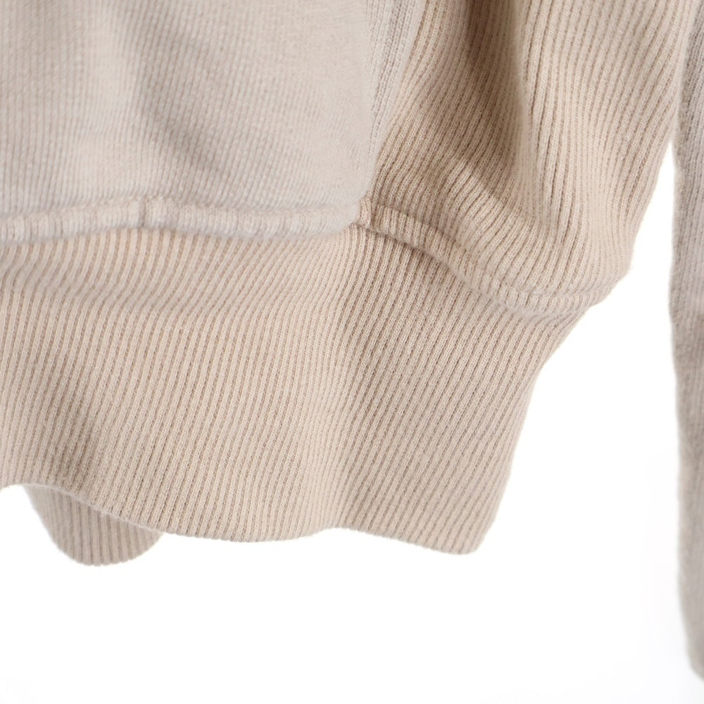 cvtvlist(カタリスト) ROYAL FRASH別注 エンブロイダリーデザイン クルーネック スウェット セーター ベージュ 240103RF01