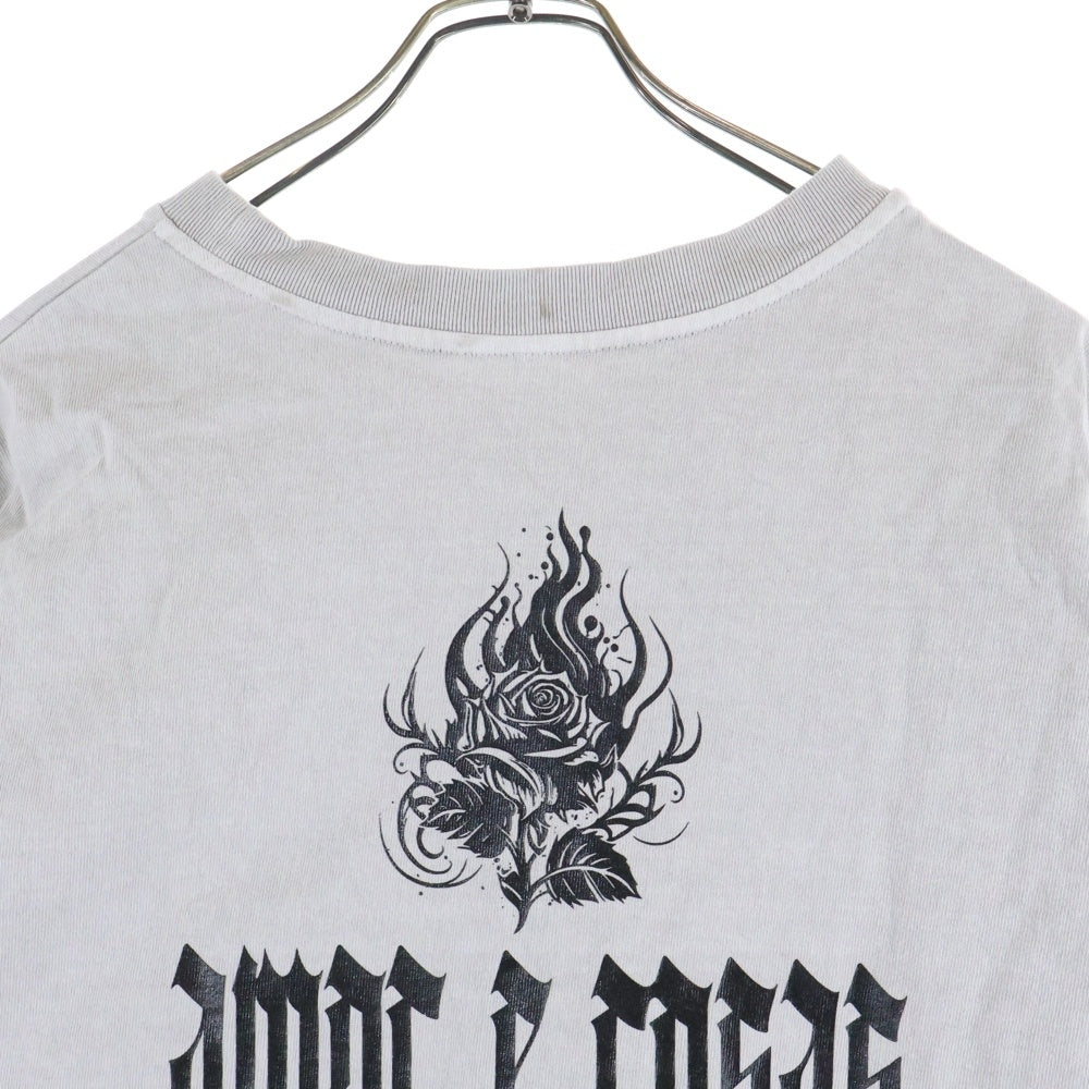 cvtvlist(カタリスト) 両面プリントデザイン クルーネック カットソー 半袖Tシャツ グレー