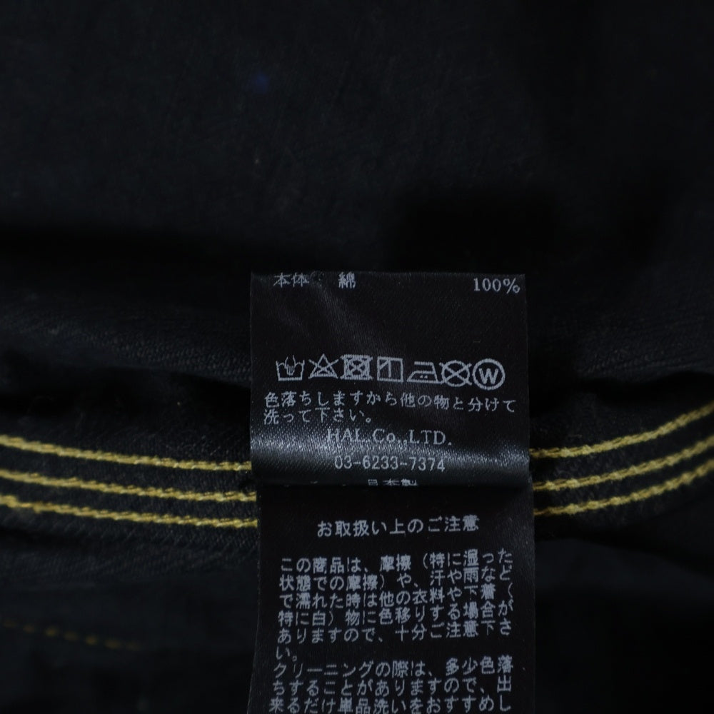 cvtvlist(カタリスト) マルチポケット ペインテッドデザイン デニムジャケット ブラック 2201030104