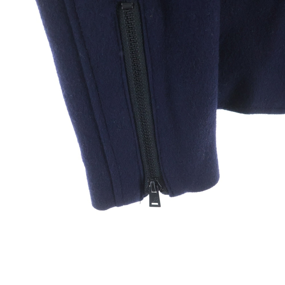 JOHN LAWRENCE SULLIVAN(ジョンローレンスサリバン) ウールダブルライダースジャケット レザーベルト ネイビー 1B028 13-16