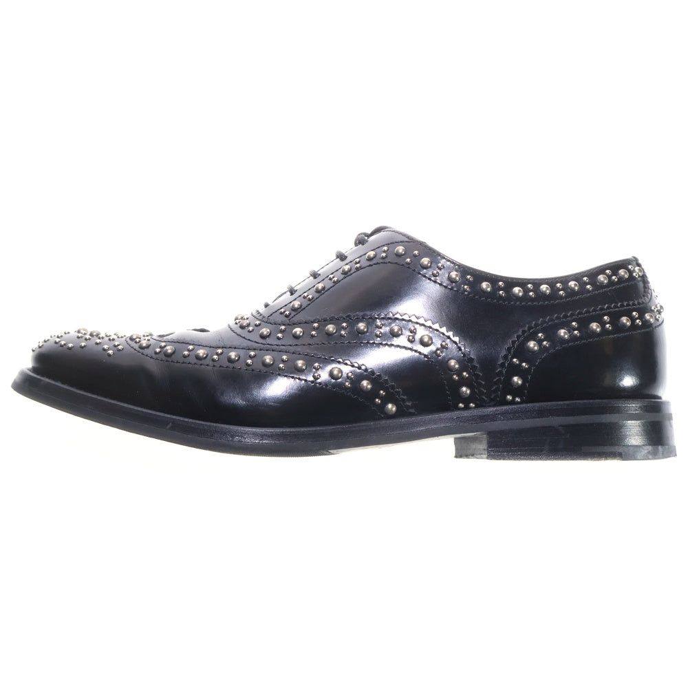 Church's(チャーチ) BURWOOD MET バーウッド メット シルバースタッズ レザードレスシューズ レディース ブラック 8746/01