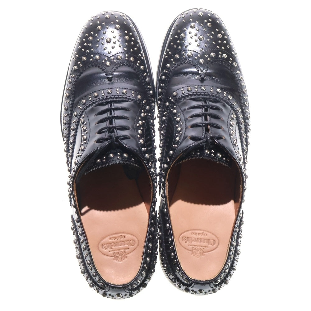 Church's(チャーチ) BURWOOD MET バーウッド メット シルバースタッズ レザードレスシューズ レディース ブラック 8746/01