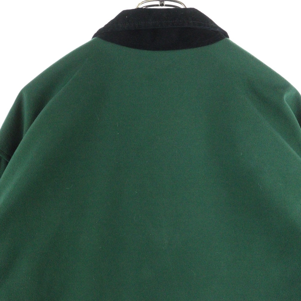 X-LARGE(エクストララージ) QUILTED HALF ZIP SHIRT キルティング ハーフジップ 長袖プルオーバーシャツ グリーン 101234014003