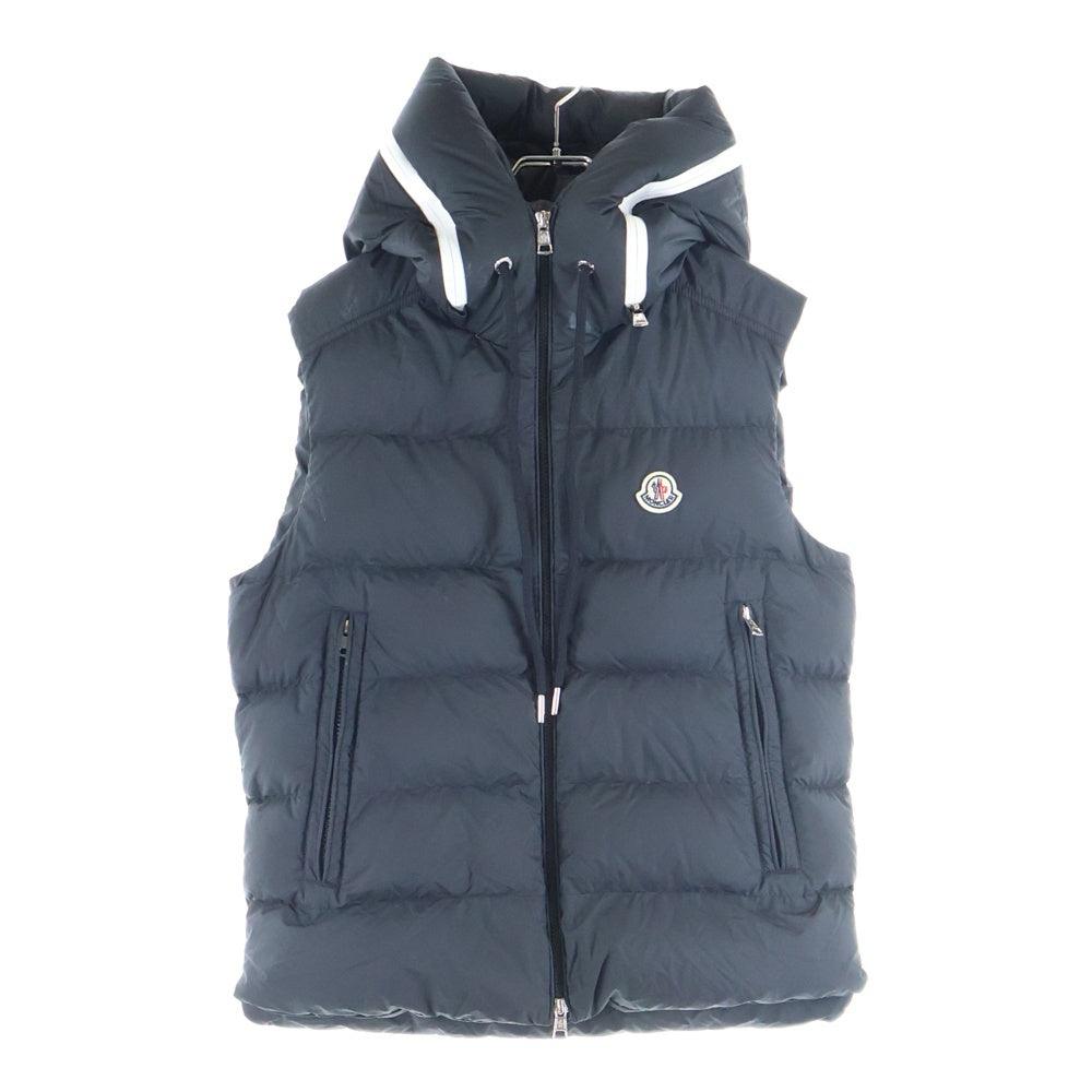 MONCLER(モンクレール) CARDAMINE ロゴ刺繍ダウンベスト ブラック I20911A00181 54A81