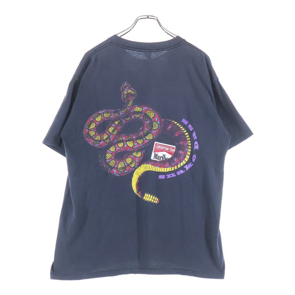 VINTAGE(ヴィンテージ) 90S VINTAGE MARLBORO SNAKE PASS POCKET TEE ヴィンテージ USA製 マルボロ スネークパス ポケット半袖Tシャツ カットソー ブラック