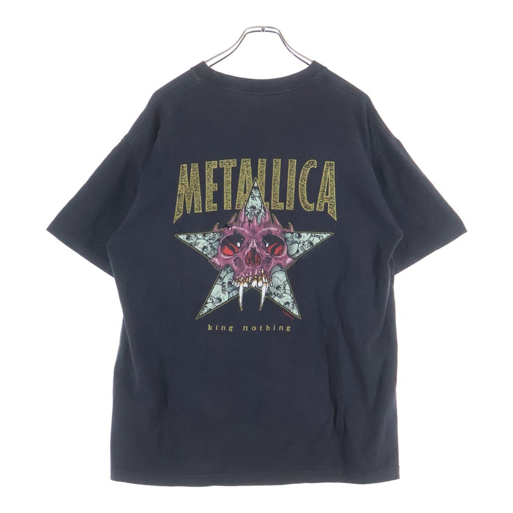 VINTAGE(ヴィンテージ) 90S VINTAGE METALLICA PUSHEAD KING NOTHING GIANT ヴィンテージ メタリカ パスヘッド キングナッシング 両面プリント クルーネック 半袖Tシャツ カットソー
