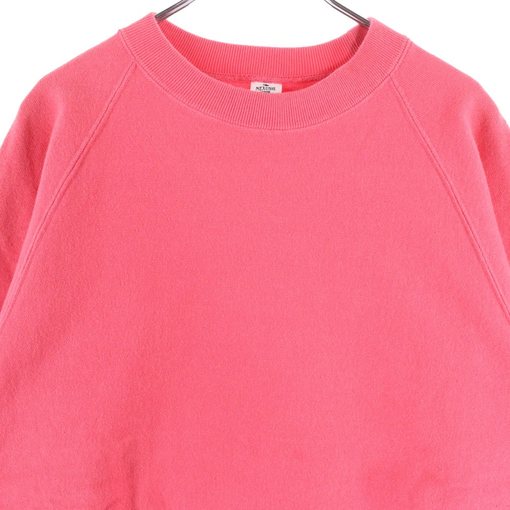 NEXUS7(ネクサスセブン) SPRUCE CREW NECK SWEAT 日本製 スプルース クルーネック ラグランスウェット トレーナー ピンク RRS-NNK-COB