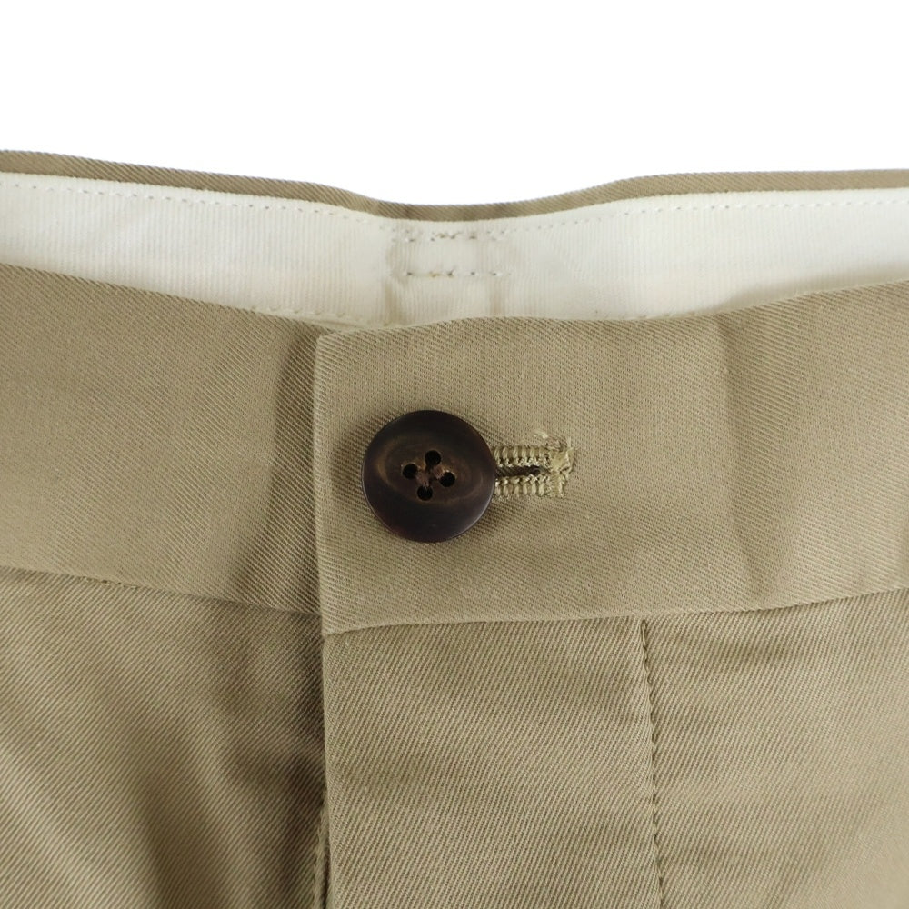 VISVIM(ヴィスヴィム) 24SS MCCLOUD SLACKS マクラウド コットン スリータック スラックスパンツ ベージュ 0124305008001