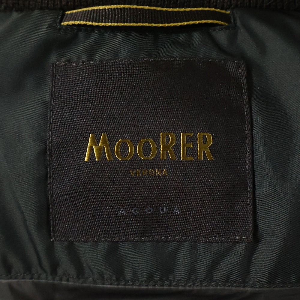 MOORER(ムーレー) FIRE-WK ファイヤー マルチポケット ジップアップ ダウンベスト カーキ
