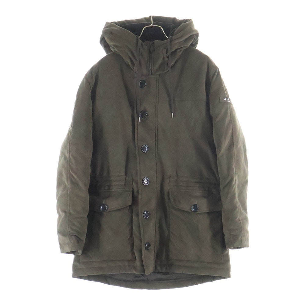 TATRAS(タトラス) TULIPANO トゥリパーノ マルチポケット フーデッド ジップアップ スウェード ダウンジャケット カーキ MTK8BM483