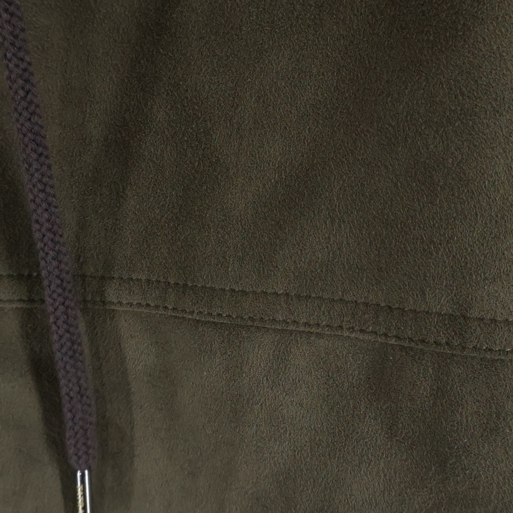 TATRAS(タトラス) TULIPANO トゥリパーノ マルチポケット フーデッド ジップアップ スウェード ダウンジャケット カーキ MTK8BM483