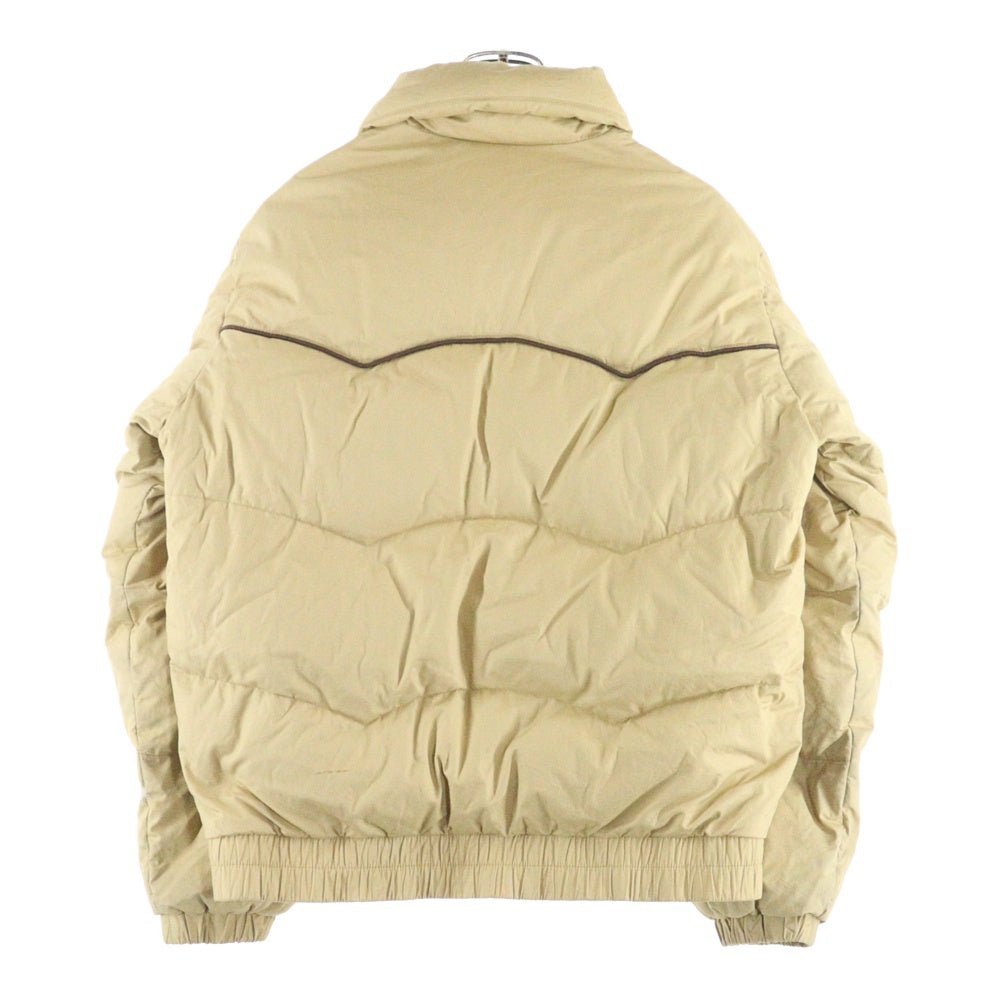 MONCLER(モンクレール) 80S PUFFER DOWN JACKET ヴィンテージ ロゴワッペン パファー ダウンジャケット ベージュ SMQ-275