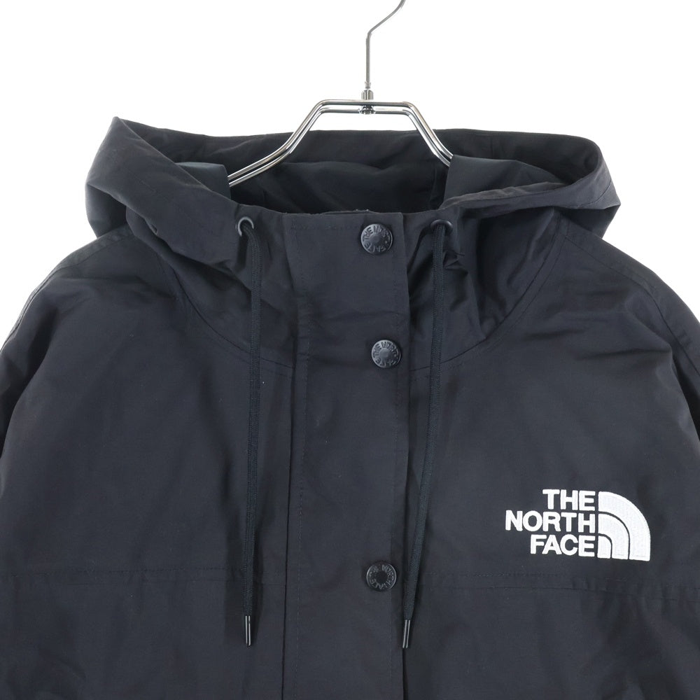 THE NORTH FACE(ザノースフェイス) RESIGN ON JACKET ジップアップフーデッドナイロンジャケット ブラック レディース NF0A3XDC