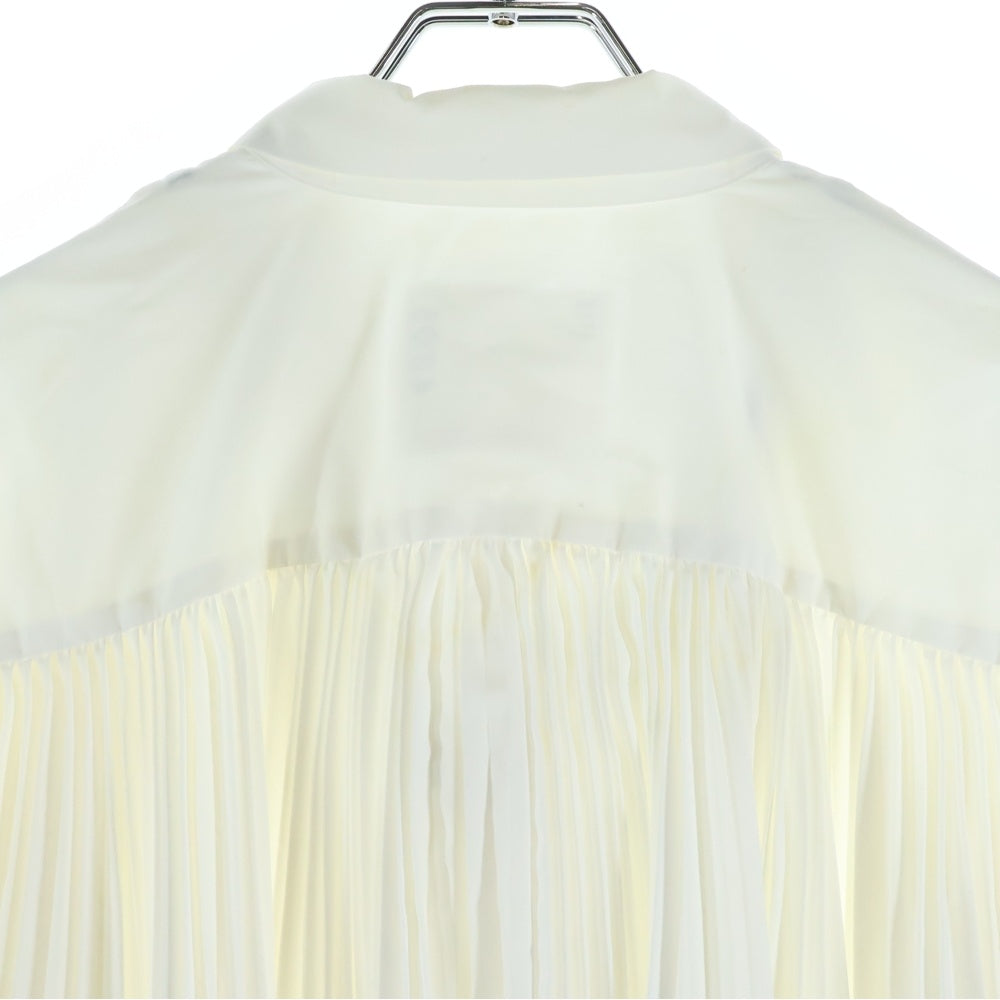 Sacai(サカイ) ドローコード付き プリーツ レギュラーカラー 長袖