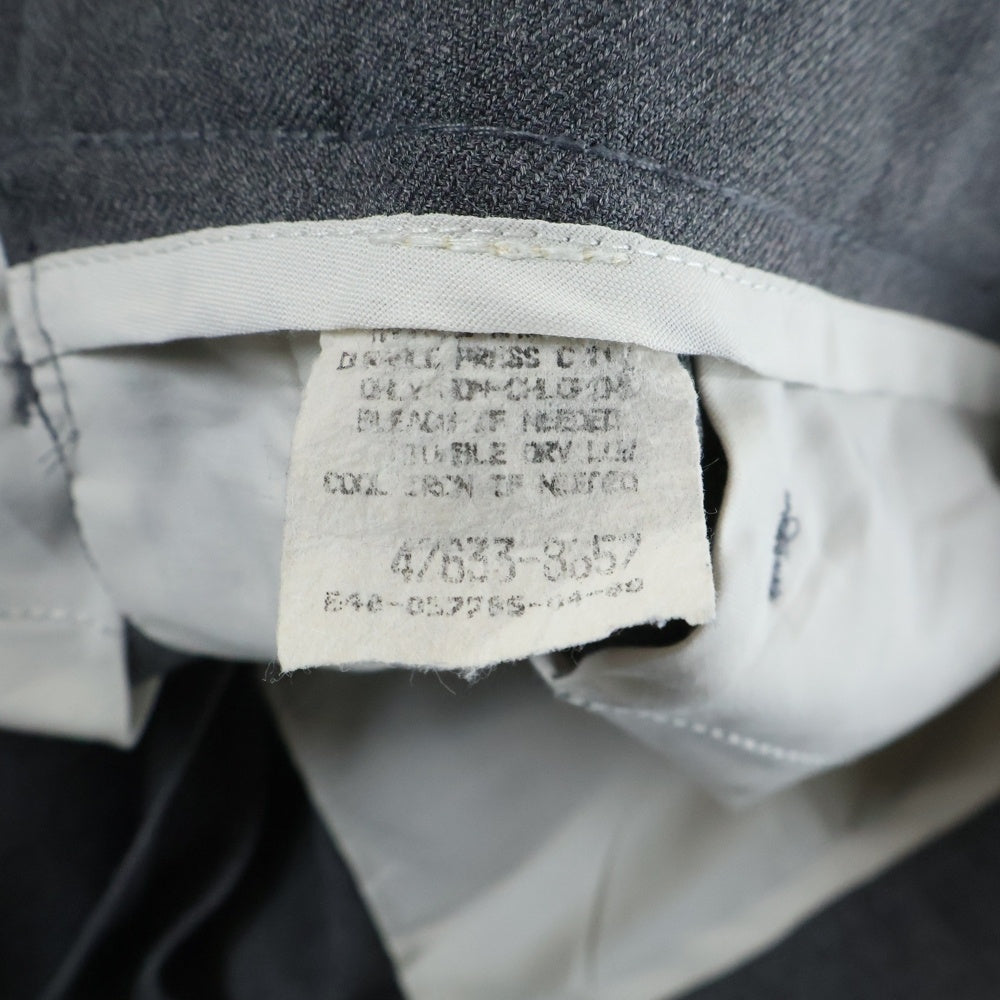 Levi's(リーバイス) 80-90s ACTION SLACKS USA製 TALONジップ センタープレス アクション スラックスパンツ グレー 47633-8657